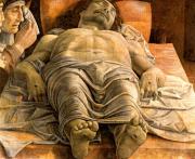 Andrea Mantegna: A halott Krisztus (Krisztus siratása) (Pinacotea de Brera, Milánó) 
